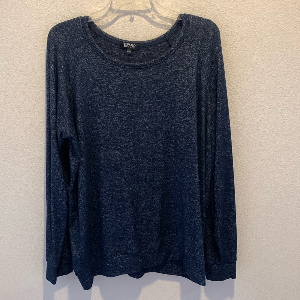 Buffalo David Bitton Super soft layering pull over. Heather blue/ gray. XL.